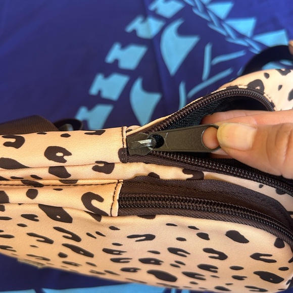 Fighting Eel Tan and Black Patterned Crossbody Bag - Picture 8 of 12